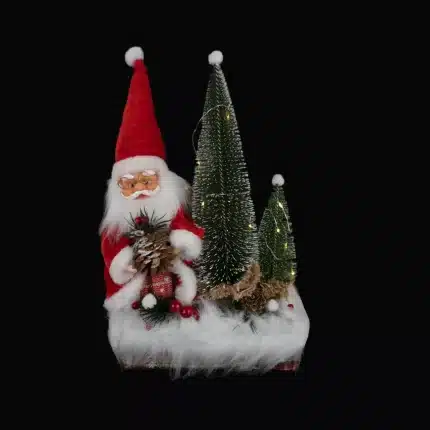Adorno Navidad Santa con luz
