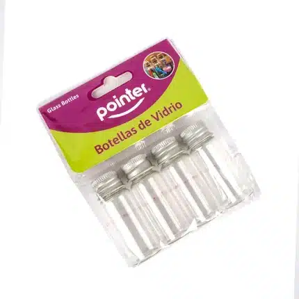 Set de minibotella de vidrio x4