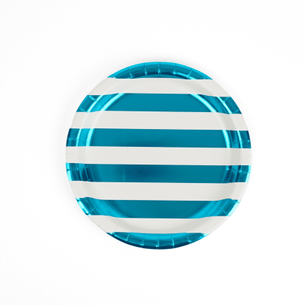 Plato De Rayas Celestes x8 Pcz