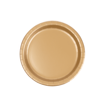 Plato Dorado Pequeño x8 Pcz