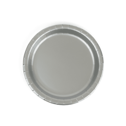 Plato Plateado x8 Pcz