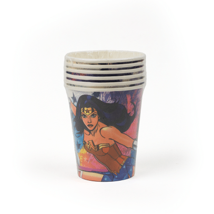 Vasos Wonder-Woman 6 unidades