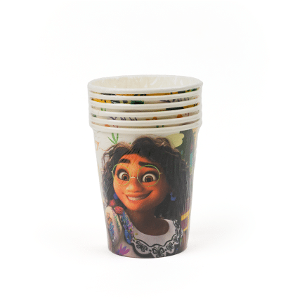 Vasos de Carton Encanto 6 Unidades