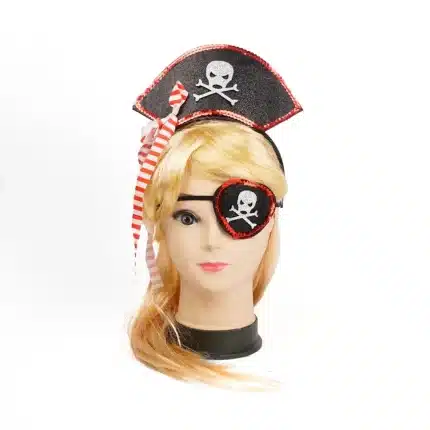 Set Diadema Pirata Con Parche