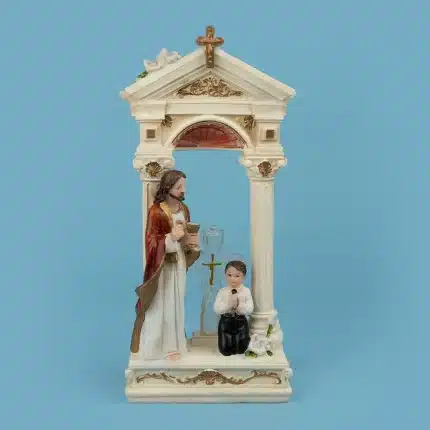 Jesus dando la eucaristía a niño