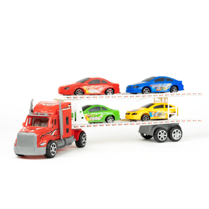 Trailer con 4 carros