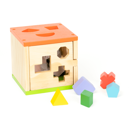 Juego de cubo con figuras geométricas