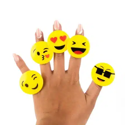 Set de anillos de emojis (12 Piezas)