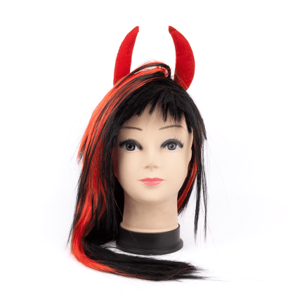 Peluca Sintética Bicolor - Diablo
