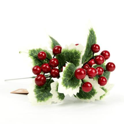 Pincho navideño con cerezas