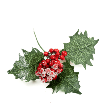 Pincho navideño con cerezas