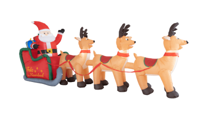 Santa Claus y sus renos