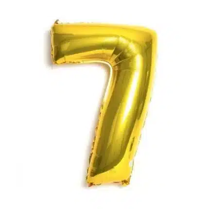 Globo Metálico Número 7