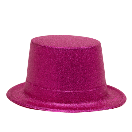 Sombrero escarchado copa alta