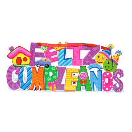 Rótulo de feliz cumpleaños