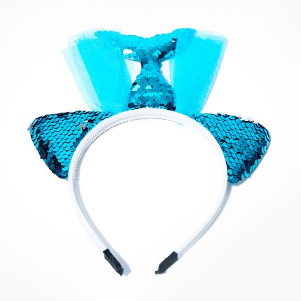 Diadema de sirena con lentejuelas