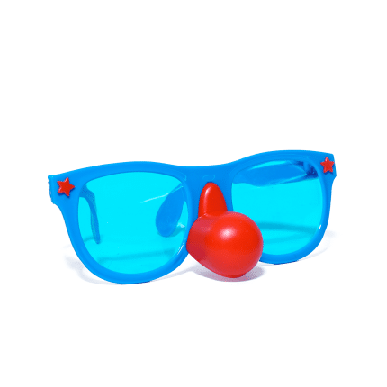 Gafas con nariz de payaso