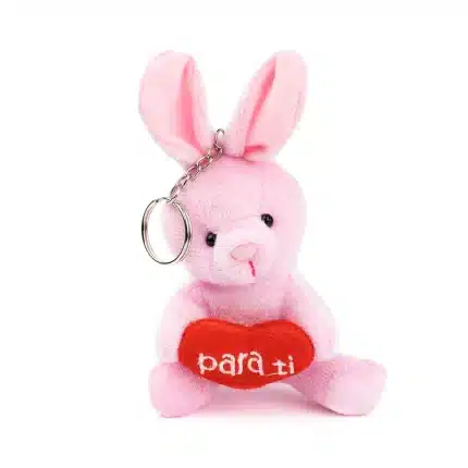 Llavero de peluche con corazón