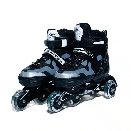 Patín lineal con luces en las ruedas