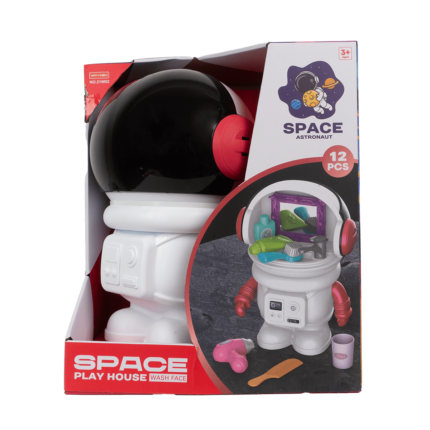 Juego de astronauta para aprender a lavarse los dientes