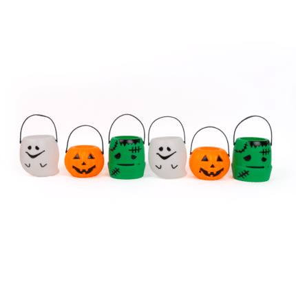 Set Mini Canastas Personajes De Halloween X 6 Pcs