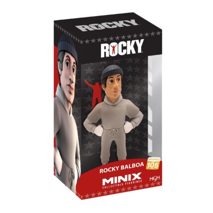 Figura Coleccionable Rocky Balboa 12 cm  – Conjunto Gris Edición Retro