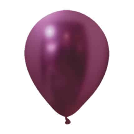 Globos Magenta Metalizados R5 – Paquete de 25 Unidades