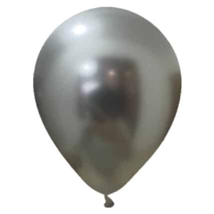 Globos Plata Cromado R5 – Paquete de 25 Unidades