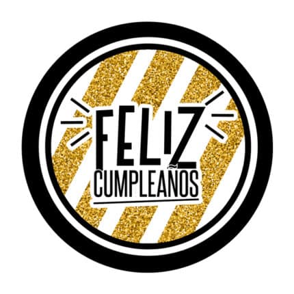 Plato feliz cumpleaños 7 pulgadas 8 pcs