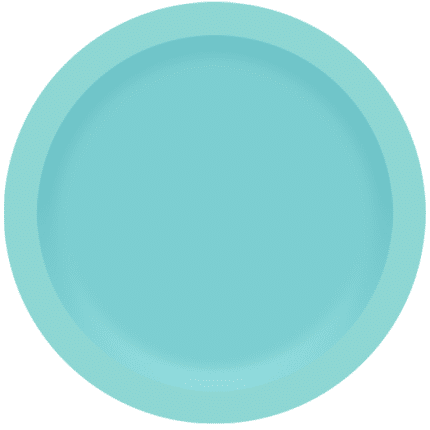 Platos Azul Celeste de 9 Pulgadas (8 pcs)