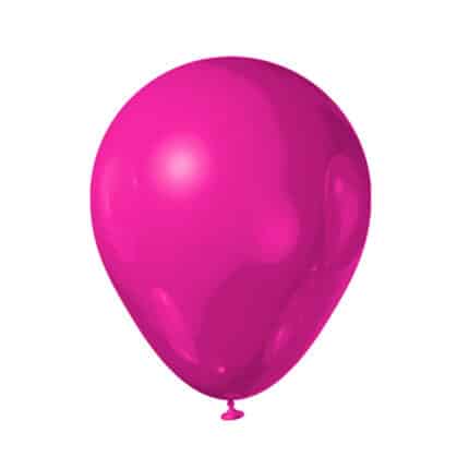 Globos Fucsia R12 – Paquete de 15 Unidades