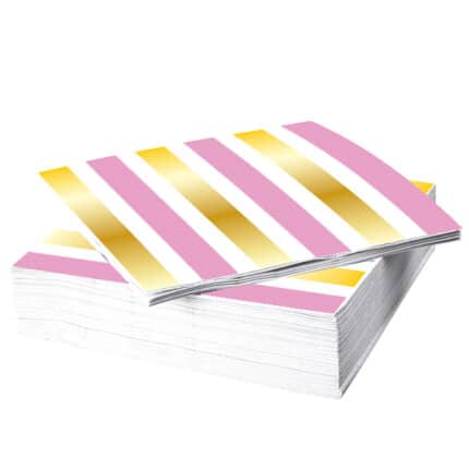 Servilletas a Rayas 25x25 cm 16 pcs