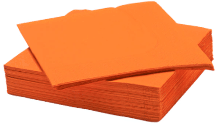 Servilletas Naranja 25x25 cm (16 piezas)