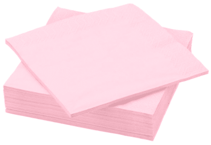 Servilletas Rosas 25x25 cm (16 piezas)