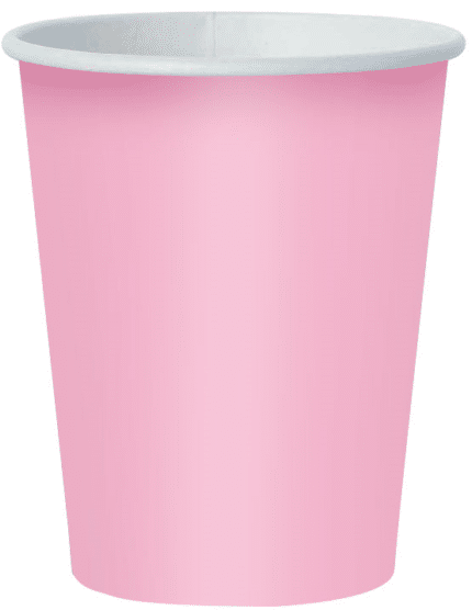 Vasos Rosa de 9 onzas (8 piezas)