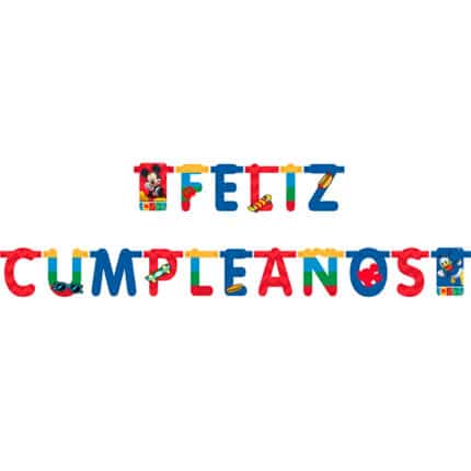Letrero Feliz Cumpleaños Mickey