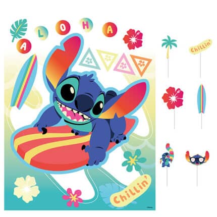Letrero de Stitch con accesorios