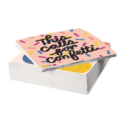 Set de 12 Servilletas "Confetti" 25x25 cm