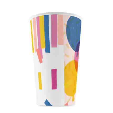 Set de 6 Vasos de Cartón "Confetti" 9 Onzas