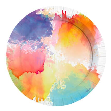 Platos Acuarela 9 Pulgadas (6 pcs)