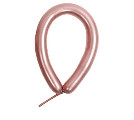 Globos Twist 270 Rosé Gold Cromado – Paquete de 25 Unidades