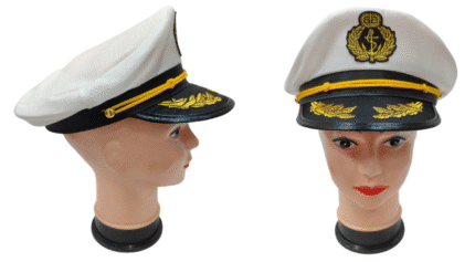 SOMBRERO TELA MARINO BLANCO