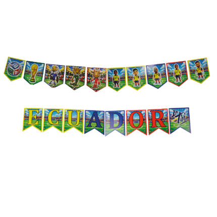 BANDERIN MUNDIAL ECUADOR 2026
